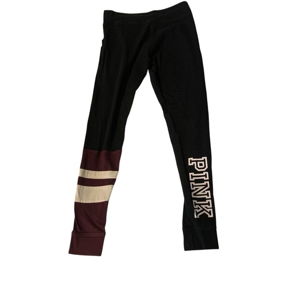 VS PINK Yoga Campus Legging size small Ruby & Black - Picture 4 of 7